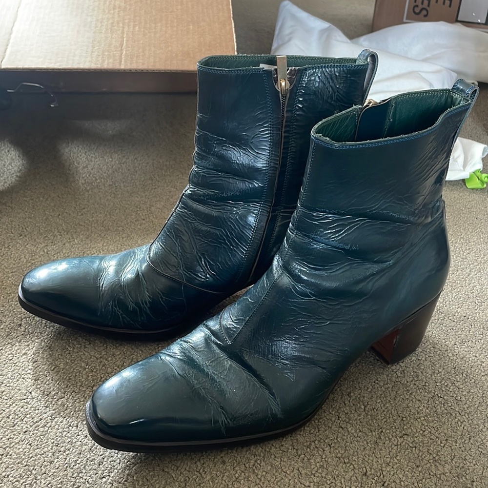 YSL leather boots, size: 43.5